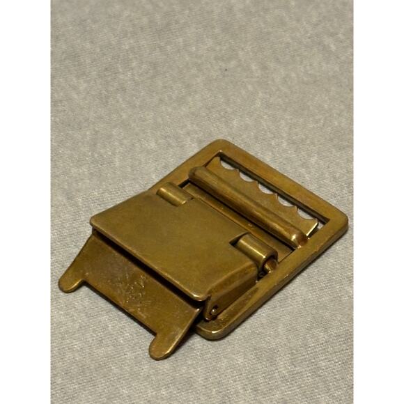 VTG US Military 1970 Vietnam Era Marine Brass Belt Buckle - Picture 6 of 6